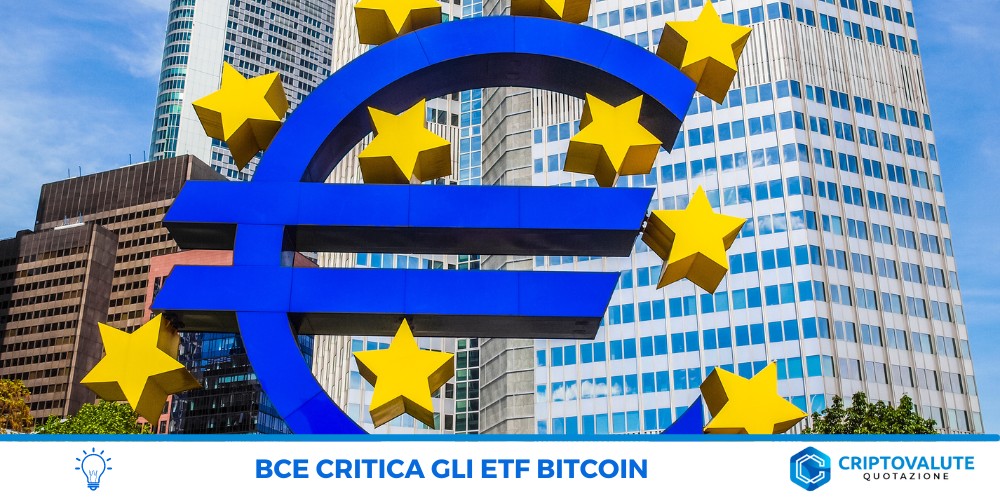 BCE ancora contro Bitcoin ETF
